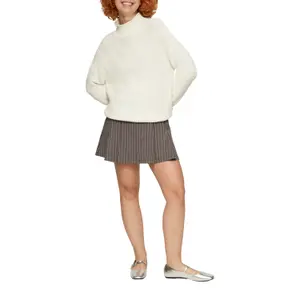 Women's Relaxed Turtle Neck Knit Pullover QS image-6