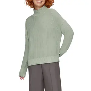 Women's Relaxed Turtle Neck Knit Pullover QS image-2