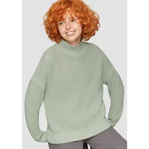 Women's Relaxed Turtle Neck Knit Pullover QS image-3