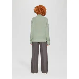 Women's Relaxed Turtle Neck Knit Pullover QS image-4