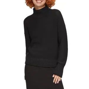 Women's Relaxed Turtle Neck Knit Pullover QS image-2