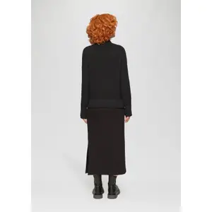 Women's Relaxed Turtle Neck Knit Pullover QS image-4