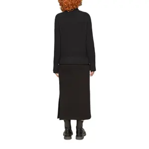 Women's Relaxed Turtle Neck Knit Pullover QS image-5
