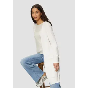 Women's Long Viscose Blend Cardigan QS image-3