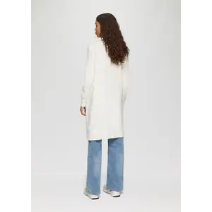 Women's Long Viscose Blend Cardigan QS image-4