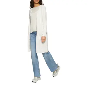 Women's Long Viscose Blend Cardigan QS image-6