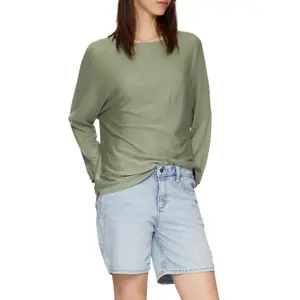 Batwing Knit Top for Women QS image-2
