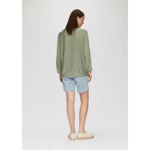 Batwing Knit Top for Women QS image-4
