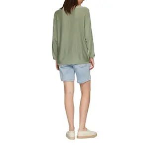 Batwing Knit Top for Women QS image-5