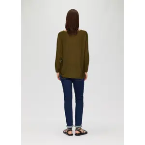 Batwing Knit Top for Women QS image-4