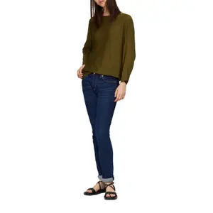 Batwing Knit Top for Women QS image-6