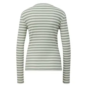 Fitted Ribbed Knit Sweater for Women QS image-1