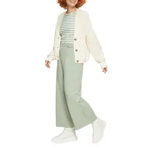 Fitted Ribbed Knit Sweater for Women QS image-6
