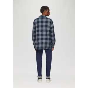 Long Sleeve Checked Shirt with Chest Pocket QS image-4