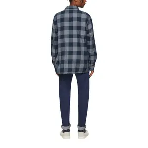 Long Sleeve Checked Shirt with Chest Pocket QS image-5