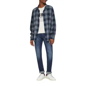 Long Sleeve Checked Shirt with Chest Pocket QS image-6