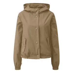 Women's Nylon Hooded Jacket QS image-0