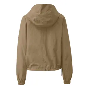 Women's Nylon Hooded Jacket QS image-1