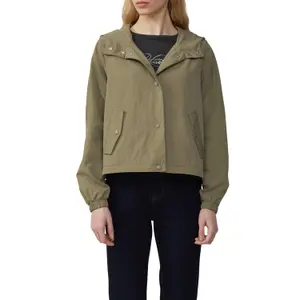 Women's Nylon Hooded Jacket QS image-2