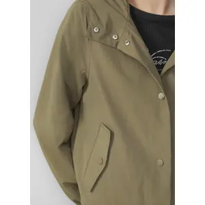 Women's Nylon Hooded Jacket QS image-3