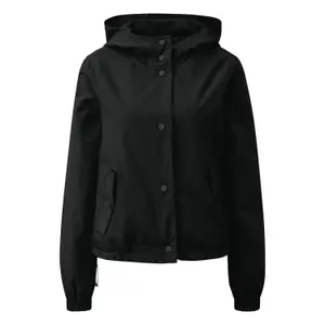 Women's Nylon Hooded Jacket QS image-0