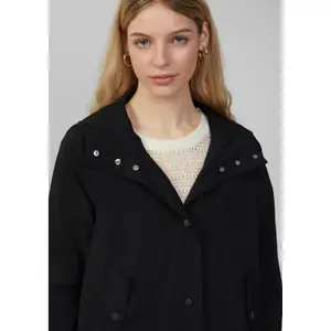 Women's Nylon Hooded Jacket QS image-3