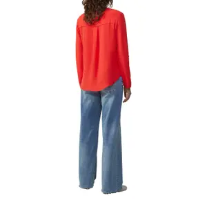 Eunique Roll-Up Sleeve Blouse Women QS image-5