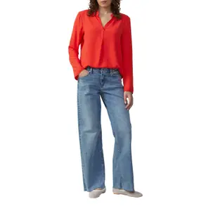 Eunique Roll-Up Sleeve Blouse Women QS image-6
