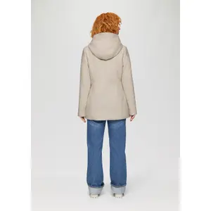 Women's Wool Effect Coat QS image-4