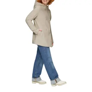Women's Wool Effect Coat QS image-6