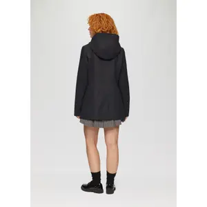 Women's Wool Effect Coat QS image-4