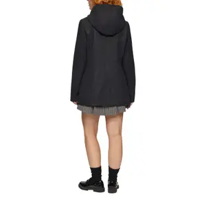 Women's Wool Effect Coat QS image-5