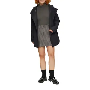 Women's Wool Effect Coat QS image-6