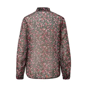 Slightly Sheer Chiffon Blouse Woman QS image-1