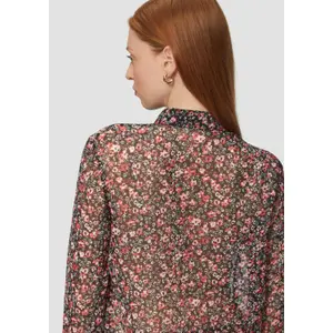 Slightly Sheer Chiffon Blouse Woman QS image-3