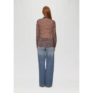 Slightly Sheer Chiffon Blouse Woman QS image-4