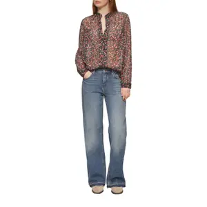 Slightly Sheer Chiffon Blouse Woman QS image-6