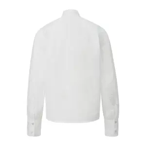 Cotton Blouse with Embroidery on Sleeves Women QS image-1