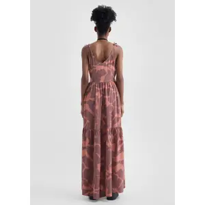 Long Viscose Dress for Women QS image-1