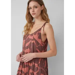 Long Viscose Dress for Women QS image-3