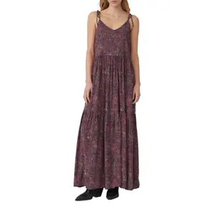 Long Viscose Dress for Women QS image-2