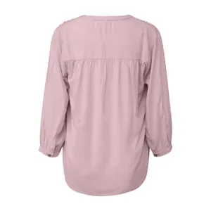 Women’s Ruffled Shoulder Viscose Blouse QS image-1
