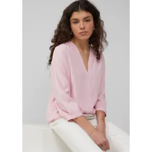 Women’s Ruffled Shoulder Viscose Blouse QS image-3
