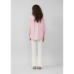 Women’s Ruffled Shoulder Viscose Blouse QS image-4
