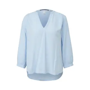 Women’s Ruffled Shoulder Viscose Blouse QS image-0