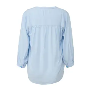 Women’s Ruffled Shoulder Viscose Blouse QS image-1