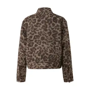 Women's Leopard Print Jacket QS image-1