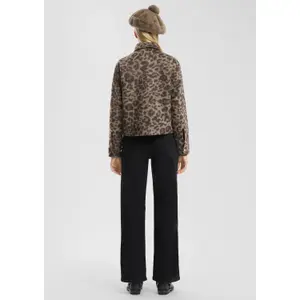 Women's Leopard Print Jacket QS image-4