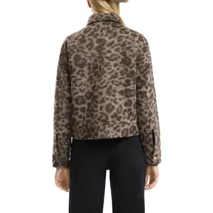 Women's Leopard Print Jacket QS image-5