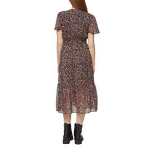 Women's Chiffon Wrap Effect Dress QS image-5